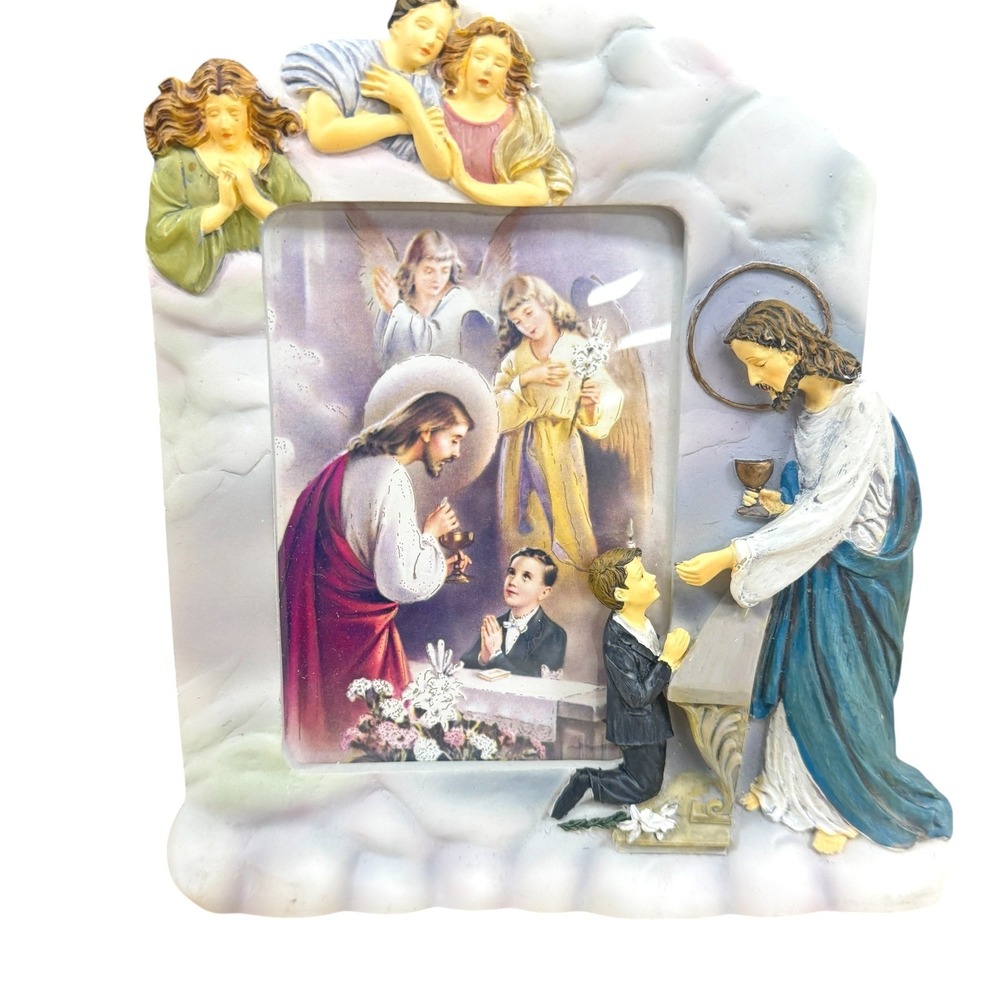Bareggio Collection First Holy Communion Photo Frame Jesus and Boy 3.5x5
